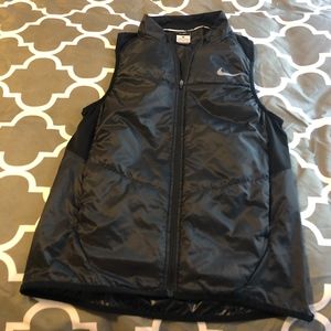 Black Nike Running Zip Vest Sz S